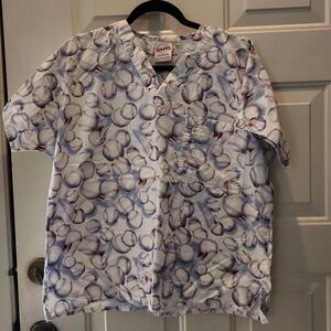 Bassball Scrub Top